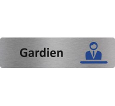 Plaque de porte standard en aluminium " Gardien "