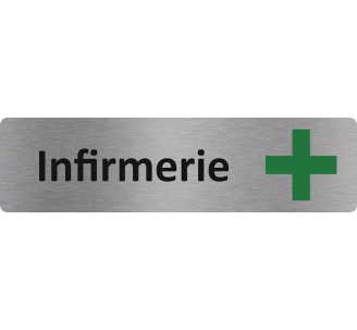 Plaque de porte économique " Infirmerie "