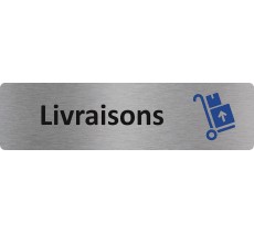 Plaque de porte économique " Livraisons "