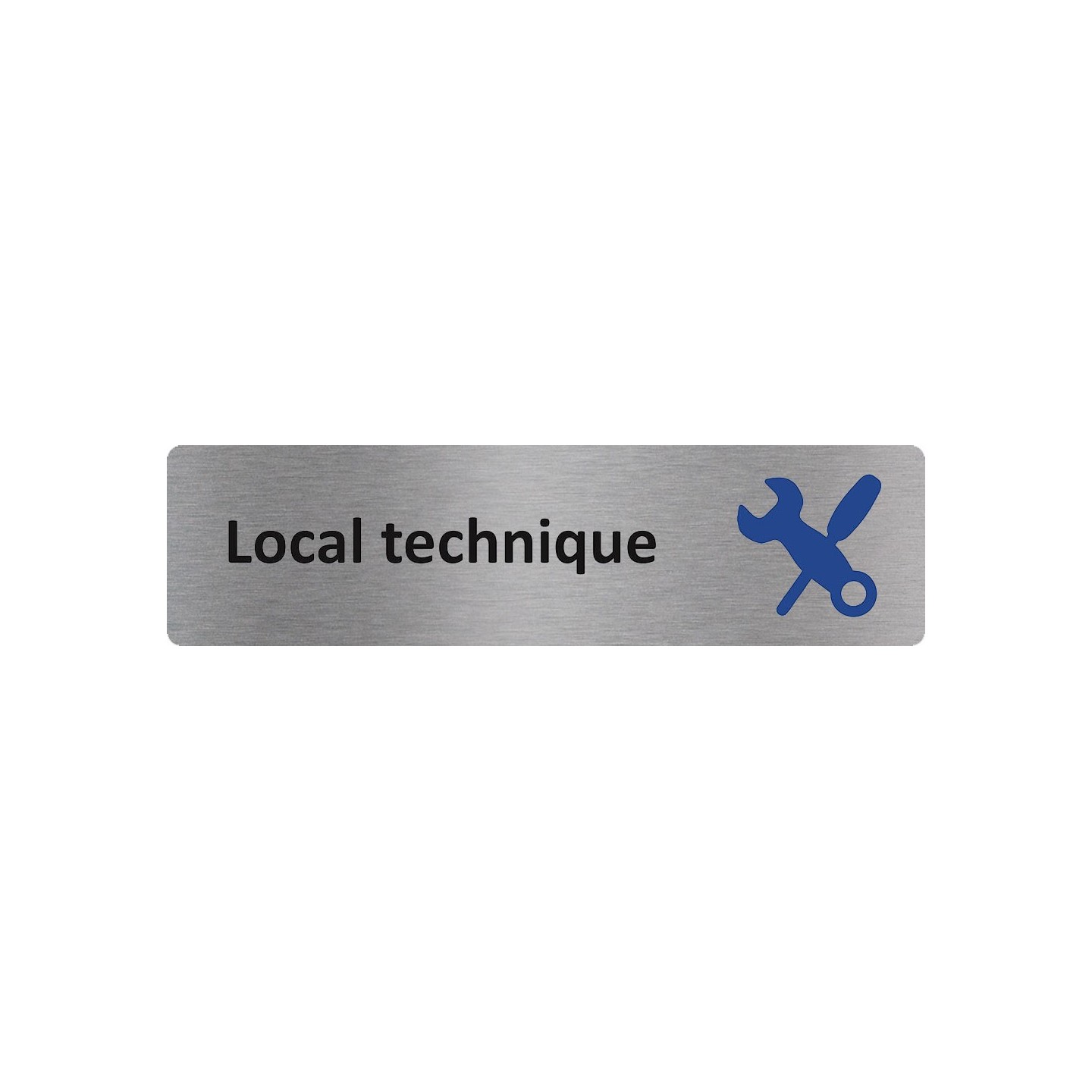 Plaque de porte économique " Local technique "
