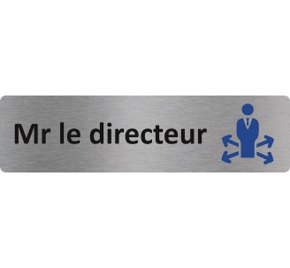 Plaque de porte économique " Mr le directeur "