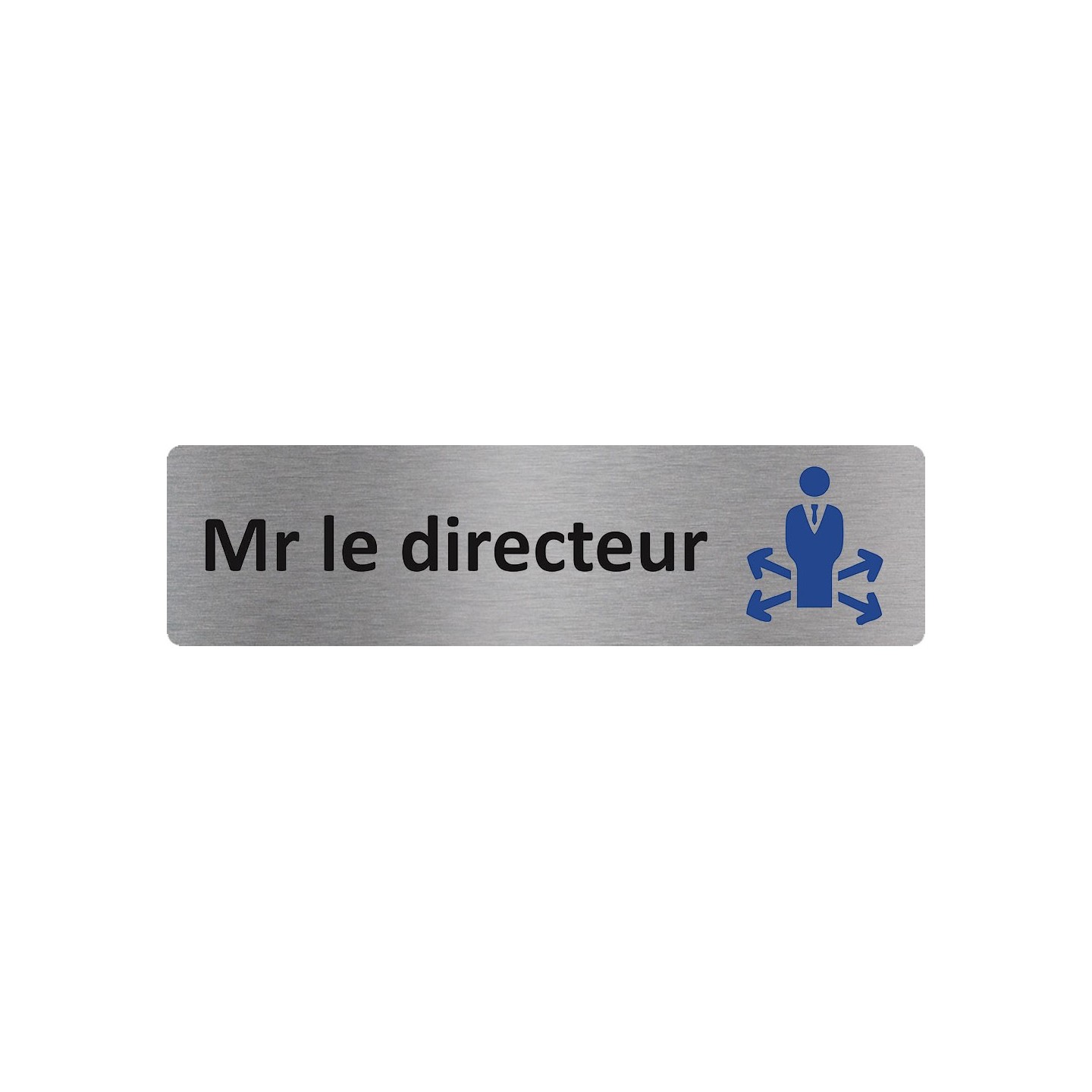 Plaque de porte économique " Mr le directeur "