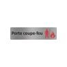 Plaque de porte économique " Porte-coupe-feu "