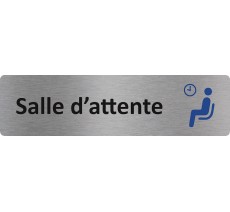 Plaque de porte économique " Salle d'attente "