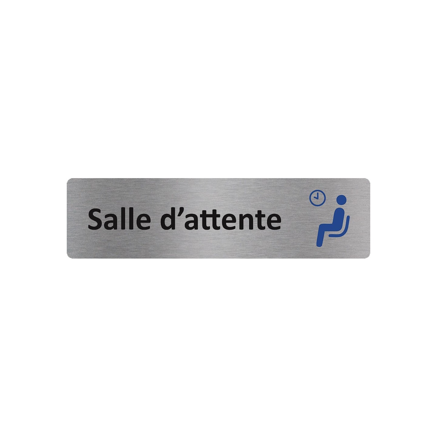 Plaque de porte économique " Salle d'attente "