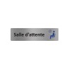 Plaque de porte économique " Salle d'attente "