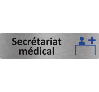 Plaque de porte économique " Secrétariat médical "