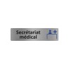 Plaque de porte économique " Secrétariat médical "