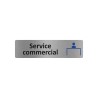 Plaque de porte économique " Service commercial "