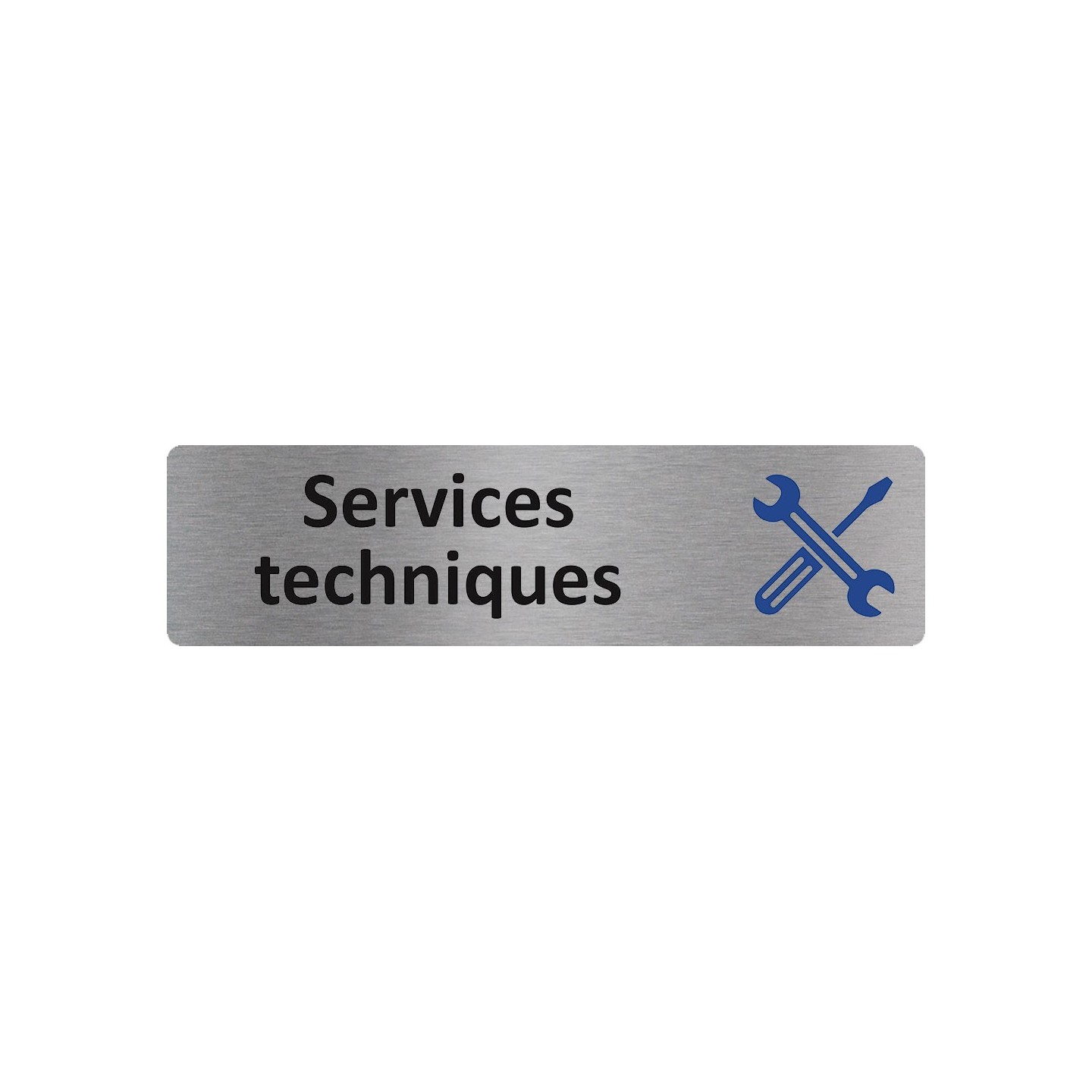 Plaque de porte économique " Services techniques "