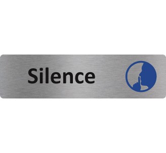 Plaque de porte économique " Silence "