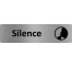 Plaque de porte économique " Silence "