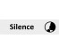 Plaque de porte économique " Silence "