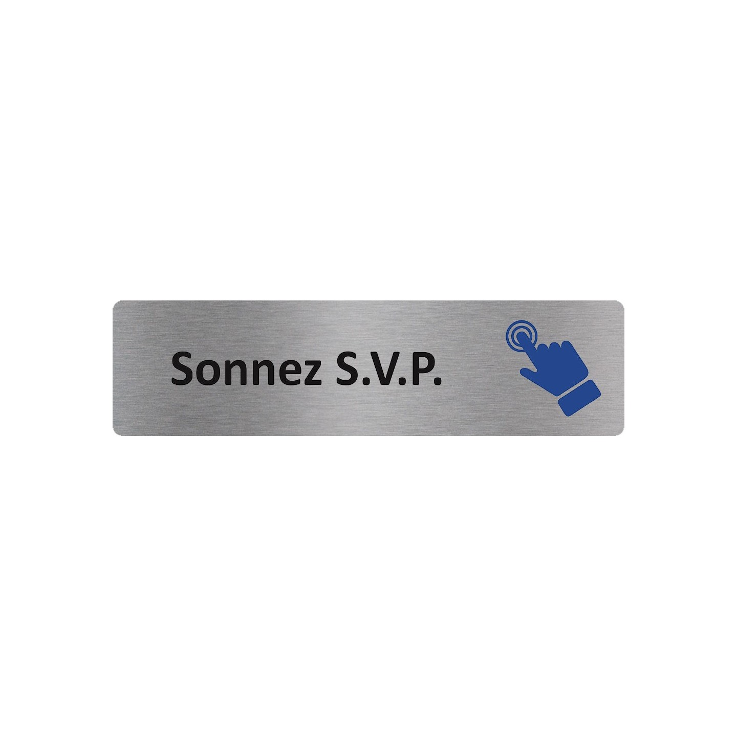 Plaque de porte économique " Sonnez svp "