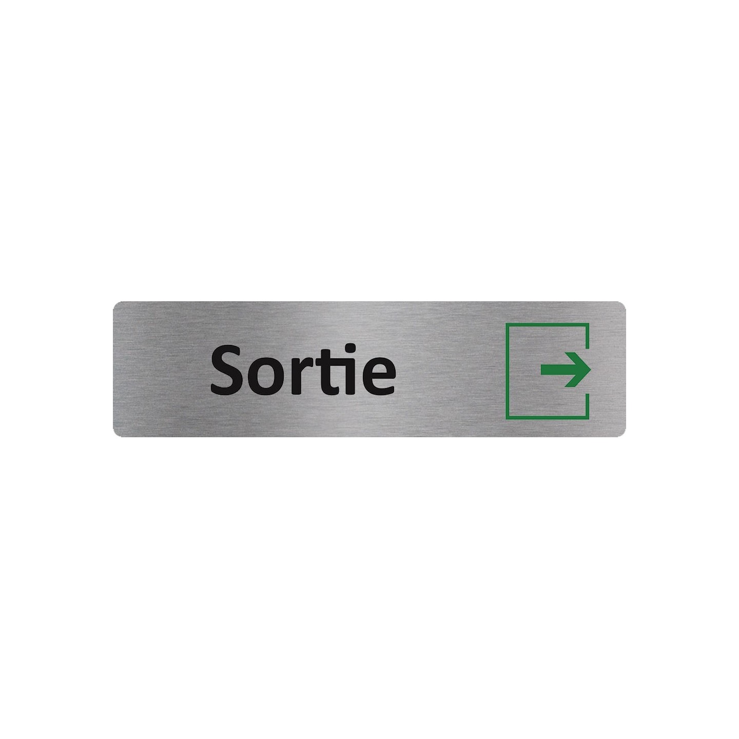Plaque de porte économique " Sortie "