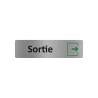 Plaque de porte économique " Sortie "