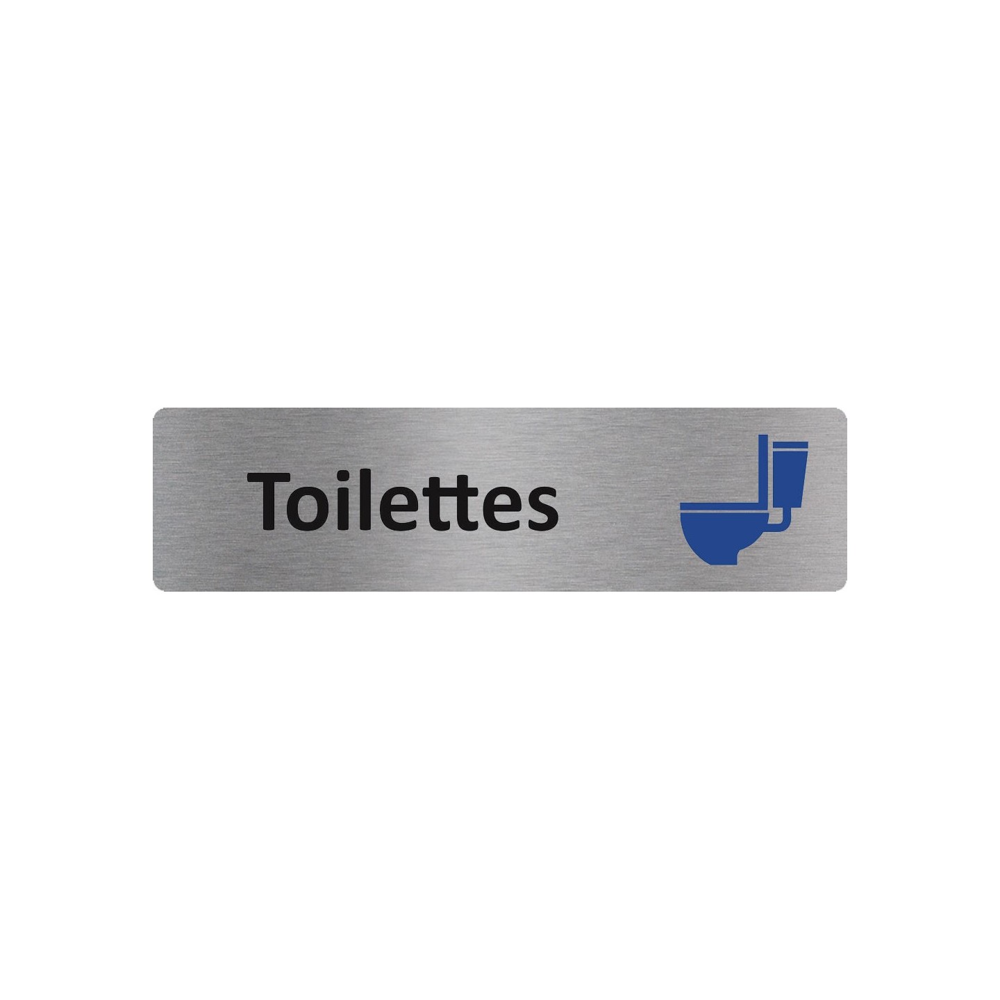 Plaque de porte économique " Toilettes "