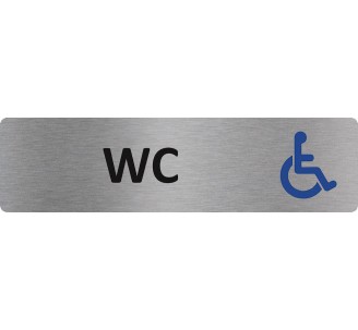 Plaque de porte économique " WC handicapé "