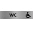 Plaque de porte économique " WC handicapé "