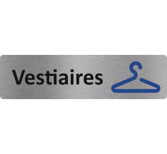 Plaque de porte économique " Vestiaires "