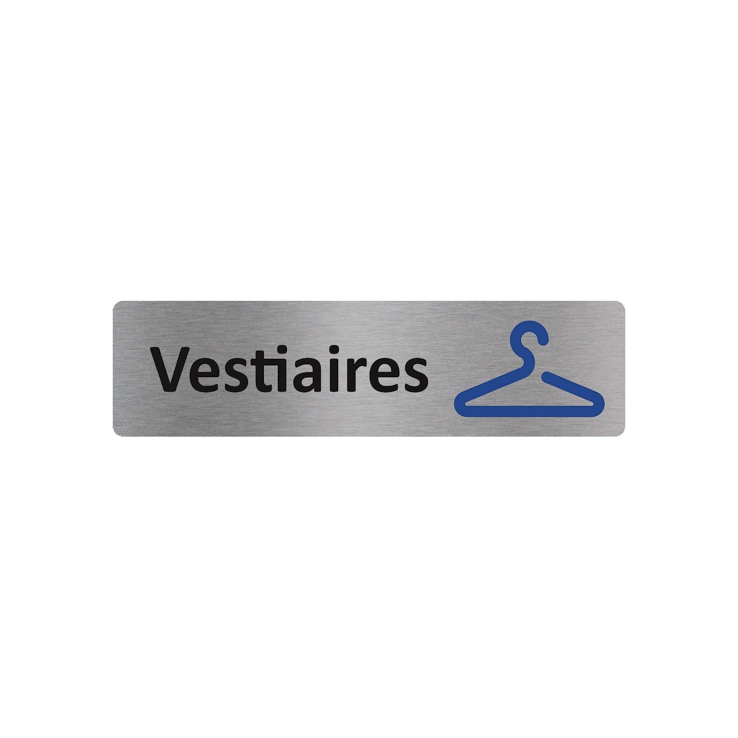Plaque de porte économique " Vestiaires "