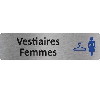 Plaque de porte économique " Vestiaires femmes "