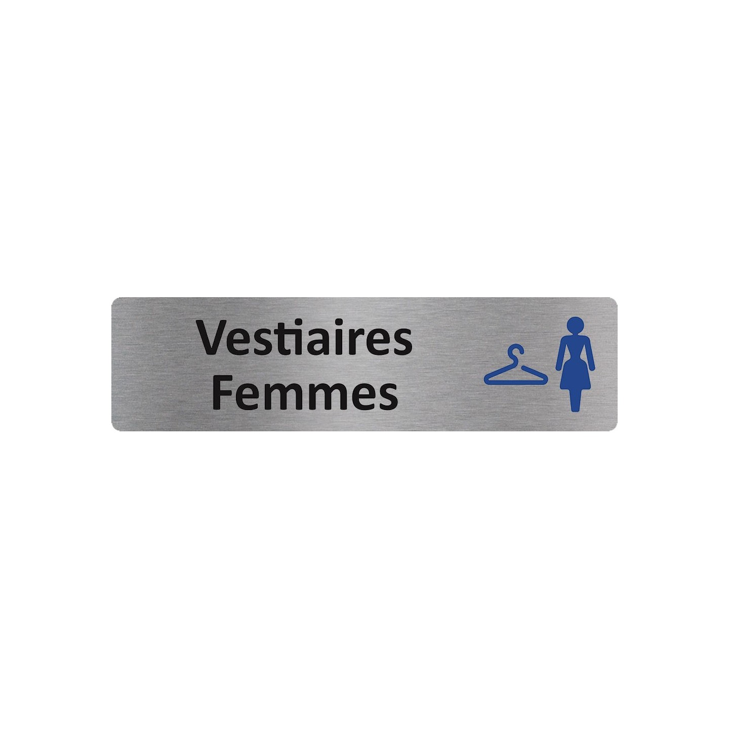 Plaque de porte économique " Vestiaires femmes "