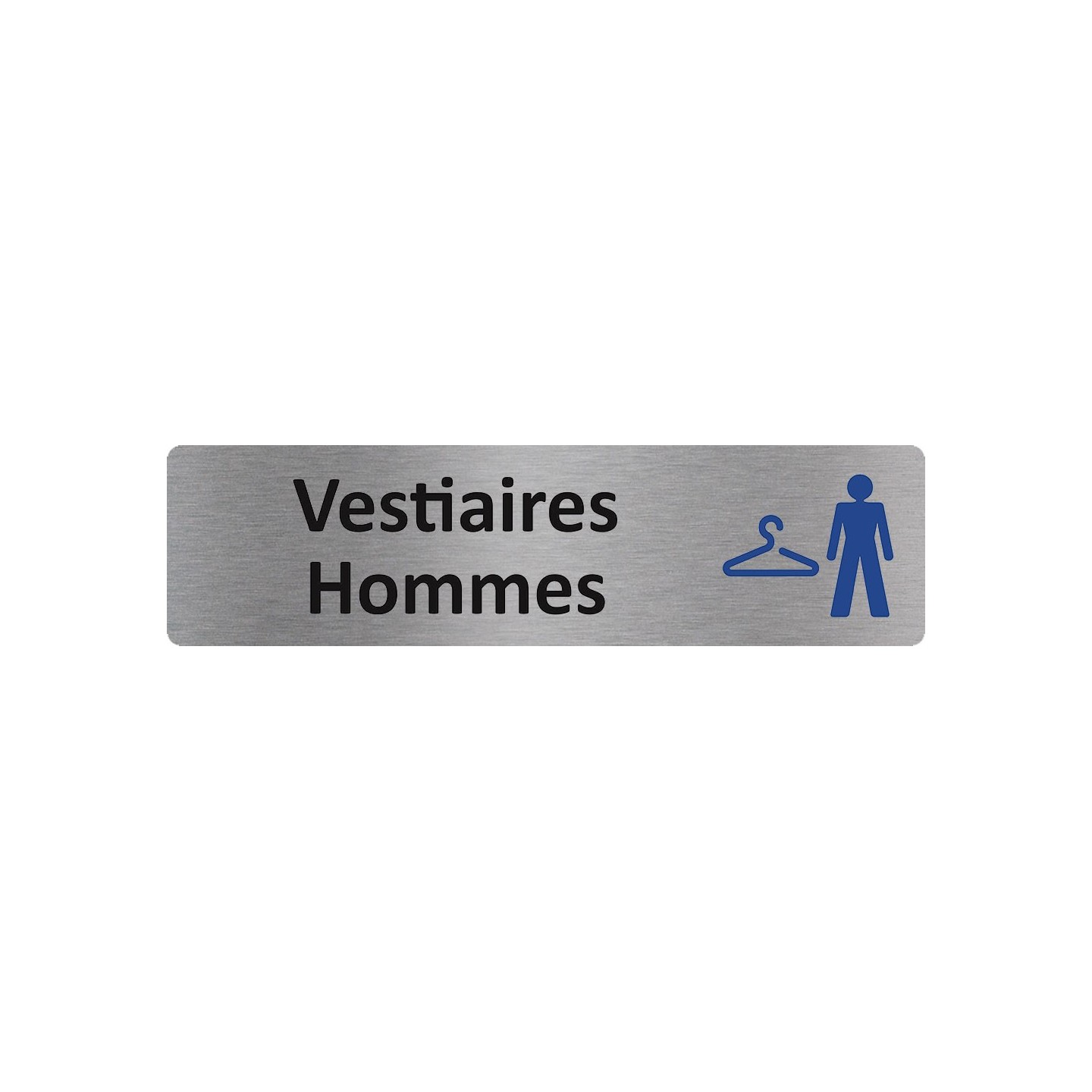 Plaque de porte économique " Vestiaires hommes "