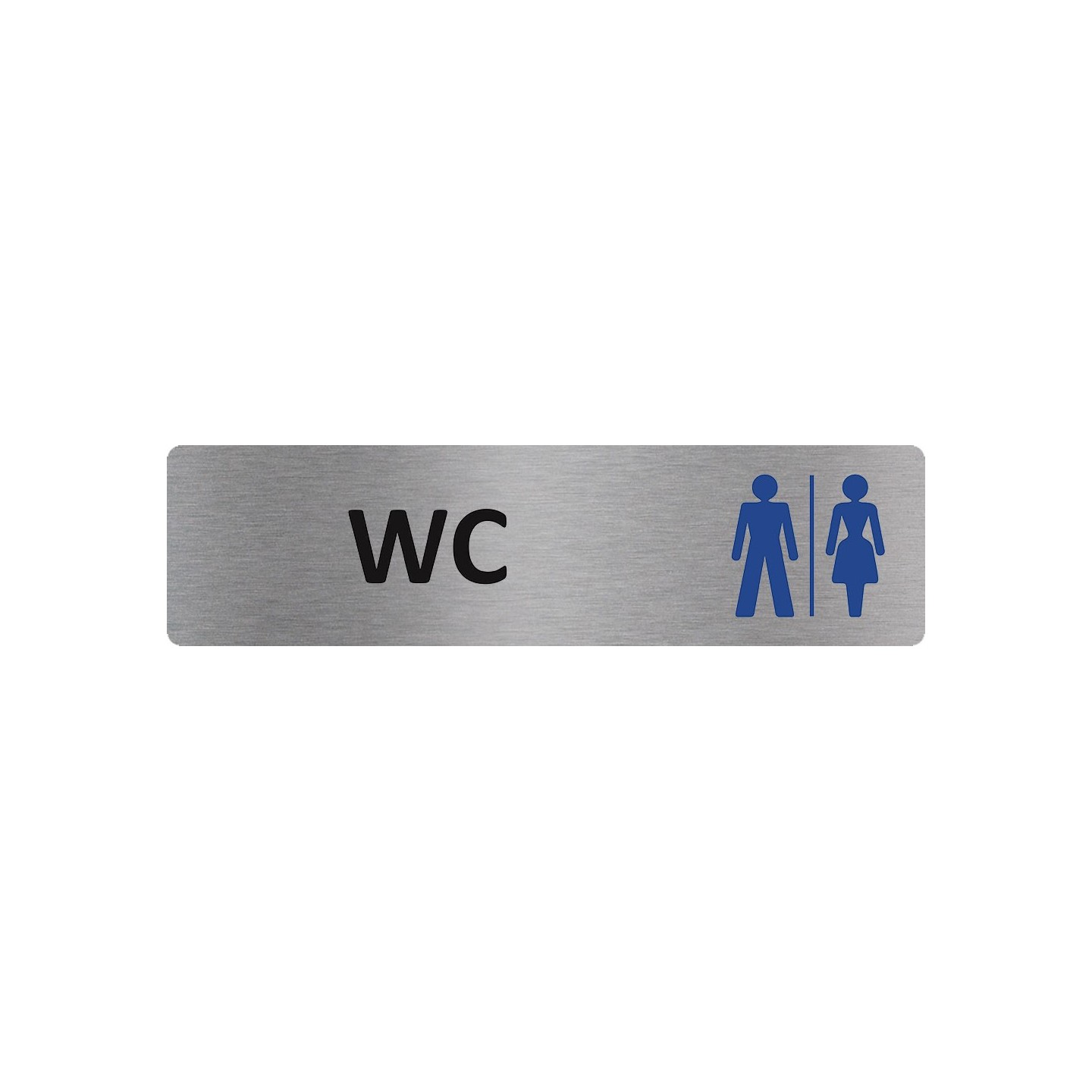 Plaque de porte économique " WC mixtes "