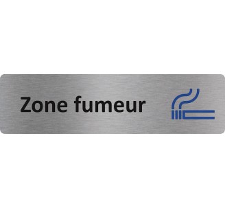 Plaque de porte économique " Zone fumeur "