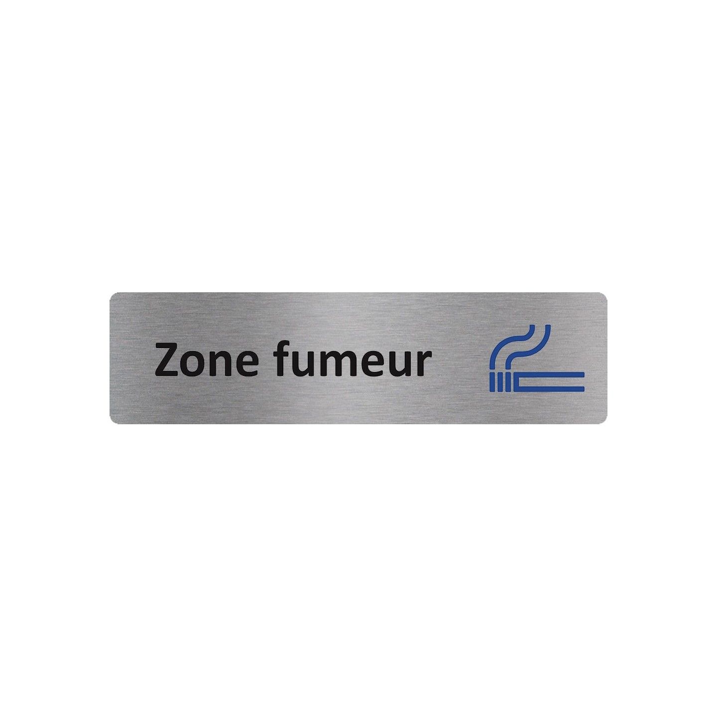 Plaque de porte économique " Zone fumeur "