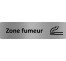 Plaque de porte économique " Zone fumeur "