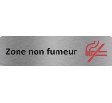 Plaque de porte économique " Zone non fumeur "