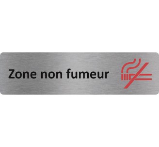 Plaque de porte économique " Zone non fumeur "