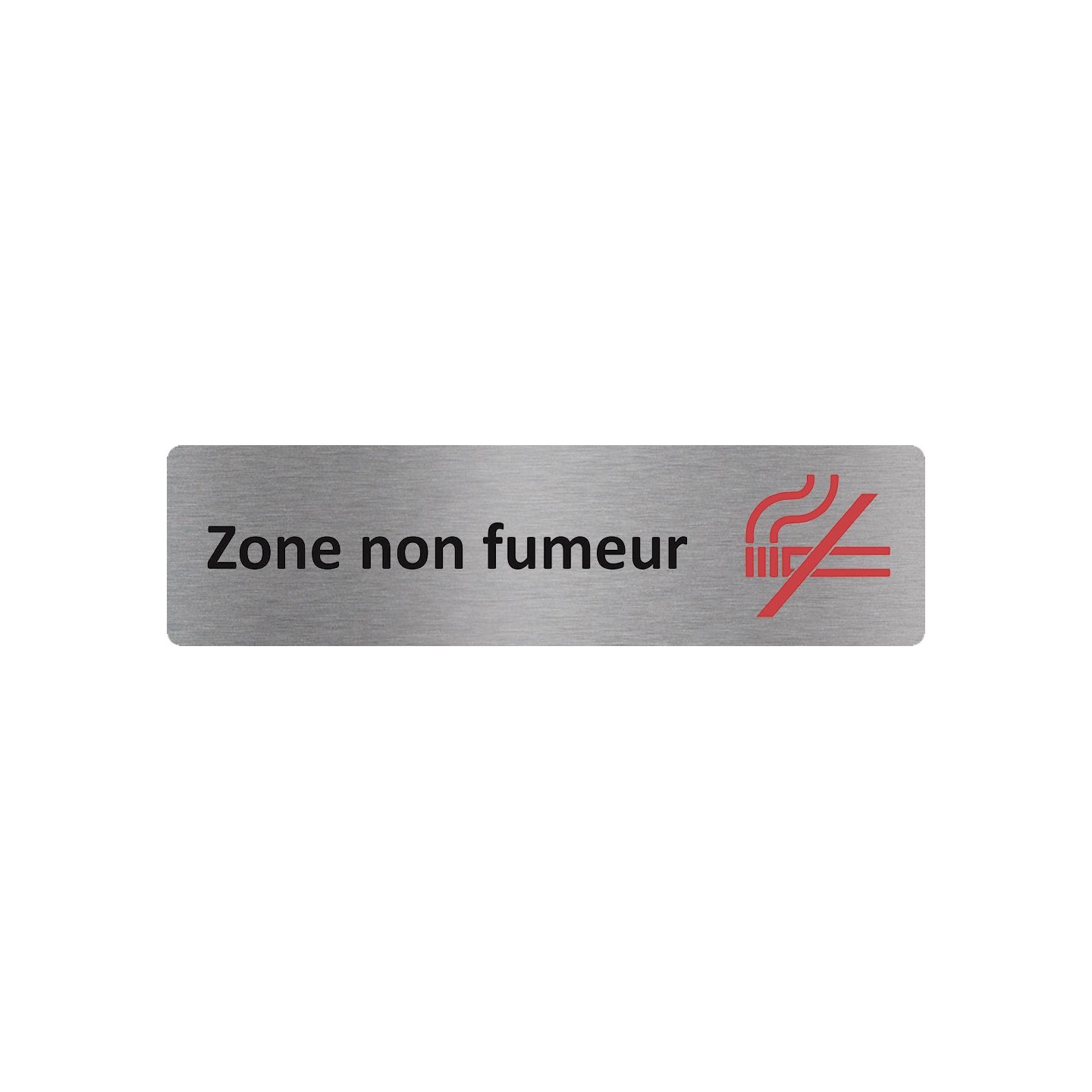 Plaque de porte économique " Zone non fumeur "