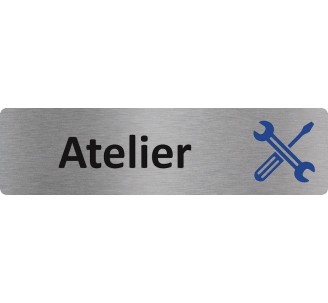 Plaque de porte économique " Atelier "