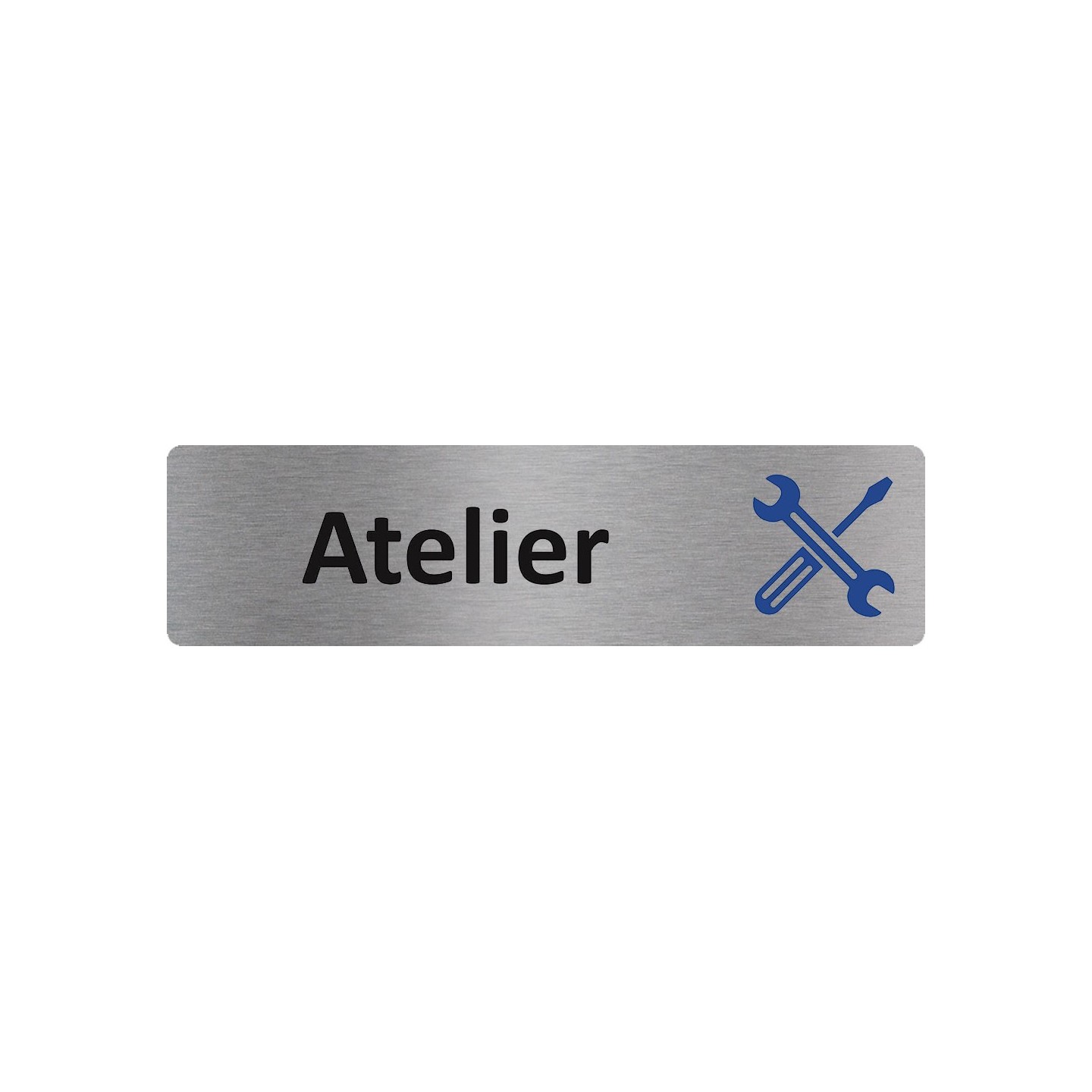 Plaque de porte économique " Atelier "