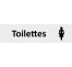 Plaque de porte économique " Toilettes femmes"