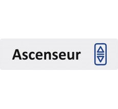 Plaque de porte standard en plexiglass " Ascenseur "