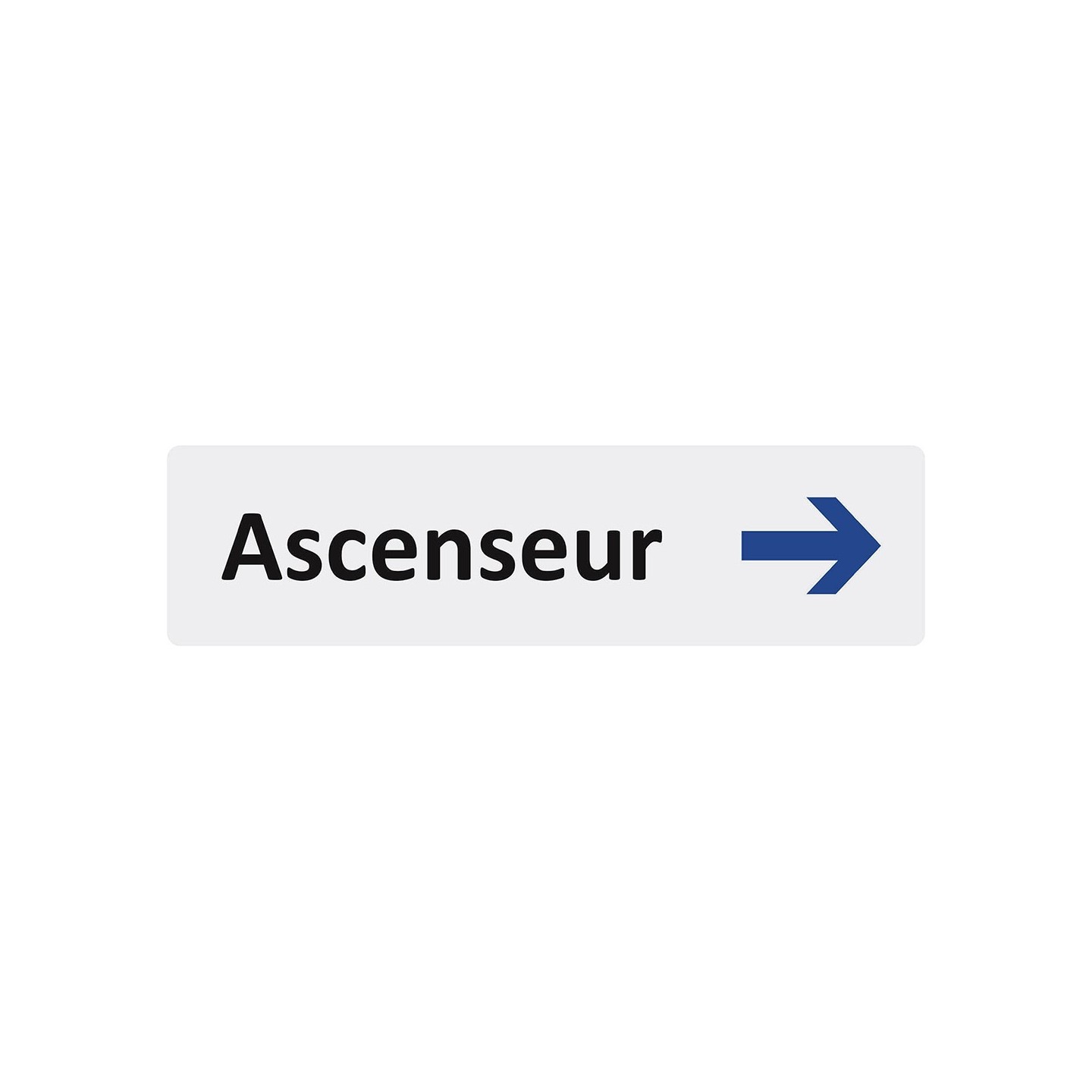 Plaque de porte économique " Ascenseur à droite "