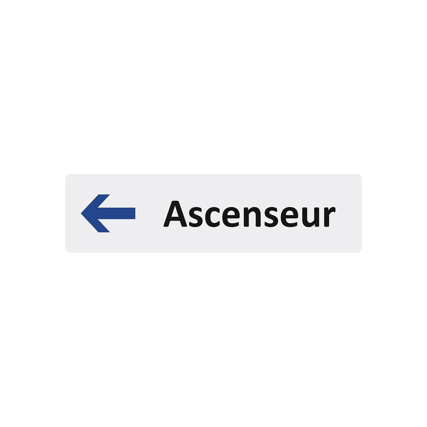 Plaque de porte économique " Ascenseur à gauche "