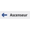 Plaque de porte économique " Ascenseur à gauche "