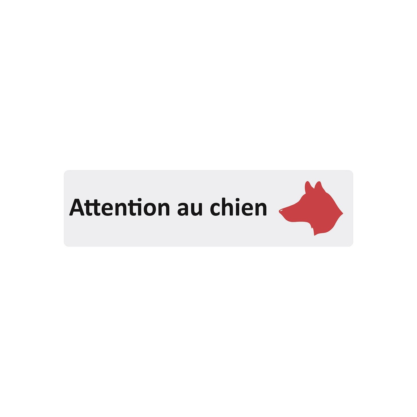 Plaque de porte économique " Attention au chien "