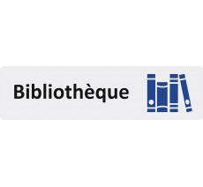 Plaque de porte standard en plexiglass " Bibliothèque "