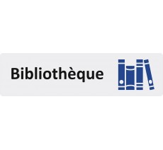 Plaque de porte économique " Bibliothèque "