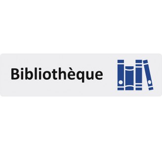 Plaque de porte économique " Bibliothèque "