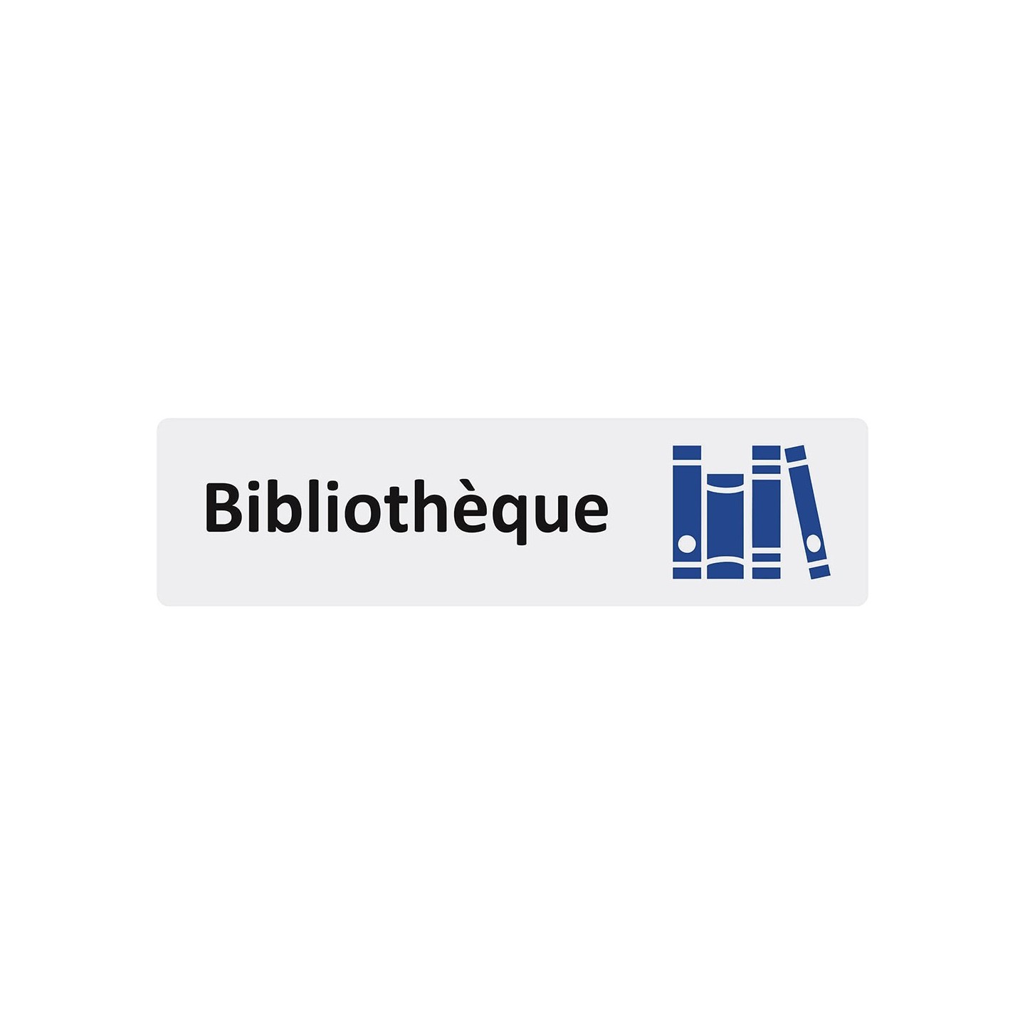 Plaque de porte économique " Bibliothèque "