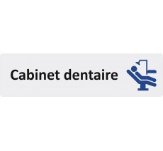 Plaque de porte standard en plexiglass " Cabinet dentaire "
