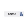 Plaque de porte économique " Caisse "