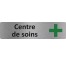 Plaque de porte économique " Centre de soins "